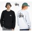 STUSSY 스투시 베이직 로고 크루 플리스 맨투맨 2color