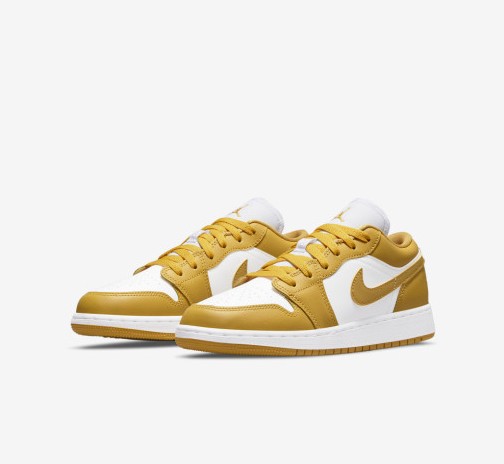 NIKE  AIR JORDAN 나이키 에어조던 1 로우 폴른 머스타드 옐로우 LOW WHITE POLLEN 553560-171