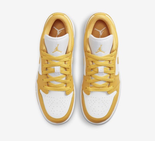 NIKE  AIR JORDAN 나이키 에어조던 1 로우 폴른 머스타드 옐로우 LOW WHITE POLLEN 553560-171