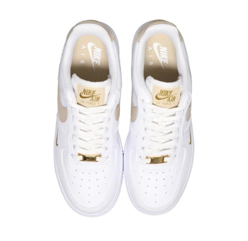 NIKE Air Force 1 07 ESS 나이키 우먼 에어 포스 1 에센셜 화이트 베이지 미니스우시 CZ0270-105