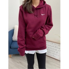 NIKE 나이키 남녀공용 후드티 클래식 자수 스우시 기모 후디 826433-638