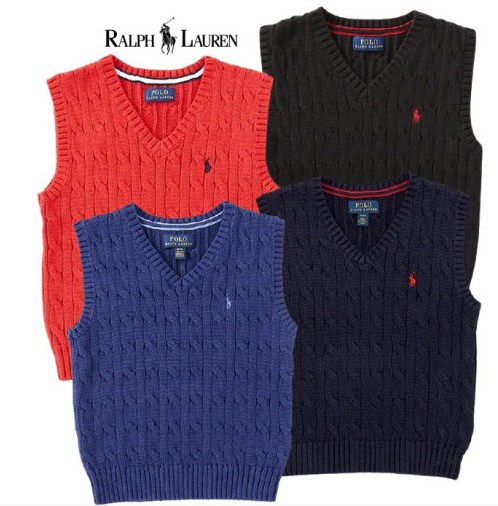 POLO Cable Knit Cotton Sweater Vest 폴로 랄프로렌 키즈 남아 케이블 니트 스웨터 조끼 4color