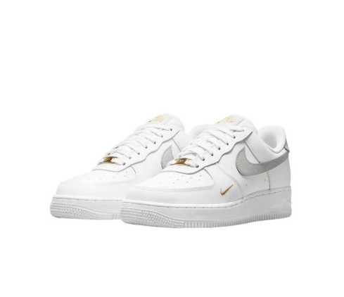 NIKE Air Force 1 ’07 Essential 나이키 우먼스 에어포스 1 로우 에센셜 ESS 화이트 라이트 실버 여성화 CZ0270-106