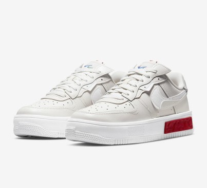 NIKE Air Force 1 Fontanka 나이키 우먼스 팬텀 에어포스 1 폰탄카 유니버시티레드 여성 운동화 스니커즈 DH1290-001