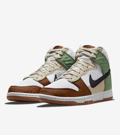 NIKE 나이키 우먼스 덩크 하이 Dunk High Next Nature LX 넥스트 네이쳐 오일그린 여성 운동화 하이탑 DN9909-100