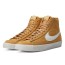 NIKE blazer suede 나이키 우먼스 블레이저 미드 77 스웨이드 하이탑 모카 머스타드 여성 운동화 스니커즈 DB5461-701