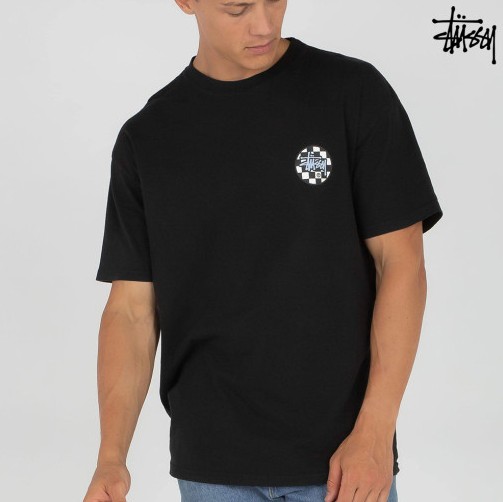 STUSSY 스투시 체크 도트 SS Chequer Dot SS Tee 남성 반팔 티셔츠 3color