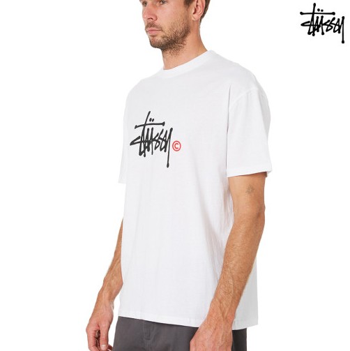 STUSSY 스투시 빅로고 인터내셔널 그래피티 프린팅 SS 남성 반팔 티셔츠 3color