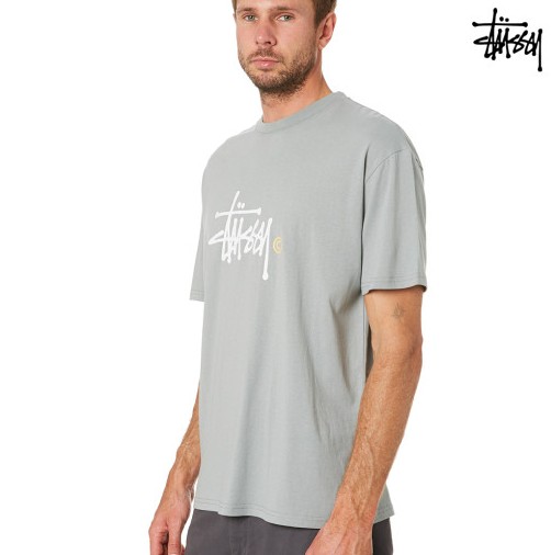 STUSSY 스투시 빅로고 인터내셔널 그래피티 프린팅 SS 남성 반팔 티셔츠 3color