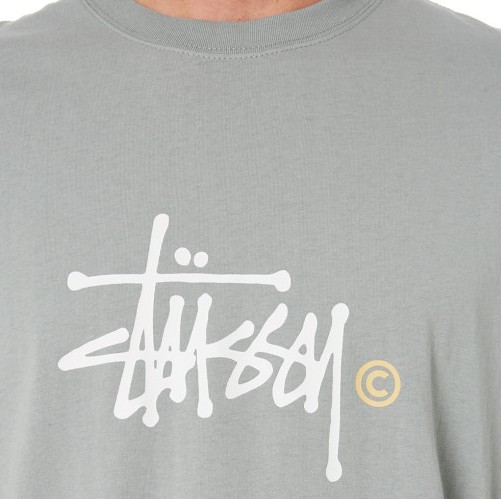 STUSSY 스투시 빅로고 인터내셔널 그래피티 프린팅 SS 남성 반팔 티셔츠 3color