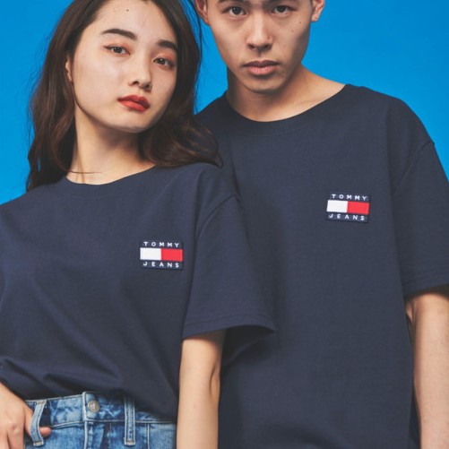 Tommy Hilfiger 타미힐피거 남녀공용 반팔 타미진 클래식 로고 반팔 베이직 티셔츠 커플티 4COLOR