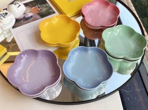 르쿠르제 LeCreuset 접시 세트 소르베 플라워 접시 디저트 플레이트 2P 5color