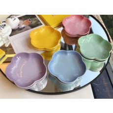 르쿠르제 LeCreuset 접시 세트 소르베 플라워 접시 디저트 플레이트 2P 5color