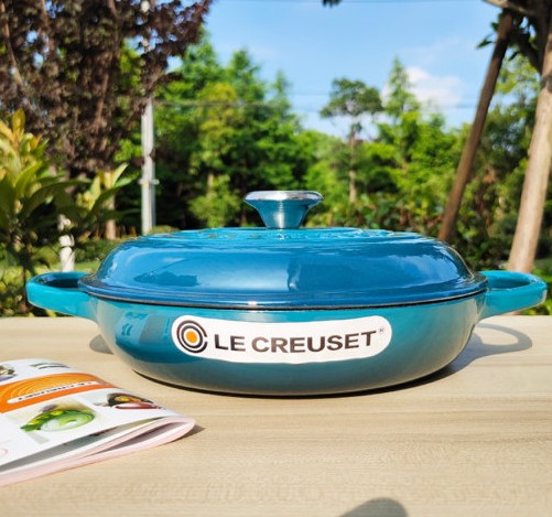 르쿠르제 LeCreuset 전골냄비 26cm 주물 무쇠 샤브샤브 찜 낮은 냄비 5color