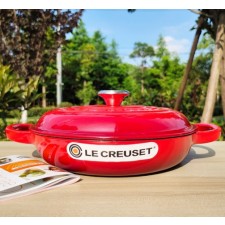 르쿠르제 LeCreuset 전골냄비 26cm 주물 무쇠 샤브샤브 찜 낮은 냄비 5color