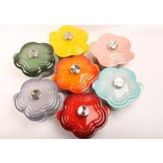 르쿠르제 LeCreuset 주물냄비 무쇠 냄비 20cm 시그니처 플라워 양수냄비 7color