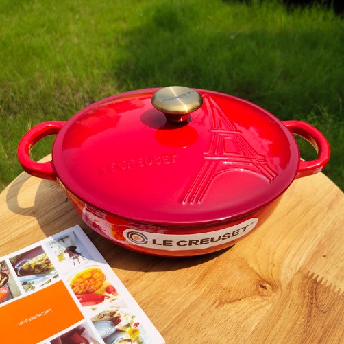 르쿠르제 LeCreuset 냄비 한정판 에펠탑 시그니처 냄비 무쇠 양수 주물냄비 22cm 2.6L