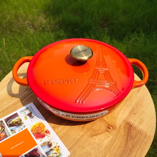 르쿠르제 LeCreuset 냄비 한정판 에펠탑 시그니처 냄비 무쇠 양수 주물냄비 22cm 2.6L