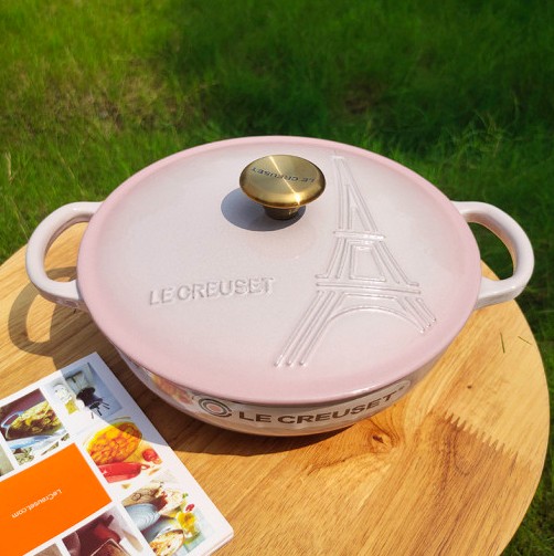 르쿠르제 LeCreuset 냄비 한정판 에펠탑 시그니처 냄비 무쇠 양수 주물냄비 22cm 2.6L