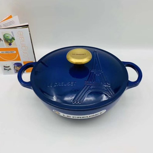 르쿠르제 LeCreuset 냄비 한정판 에펠탑 시그니처 냄비 무쇠 양수 주물냄비 22cm 2.6L