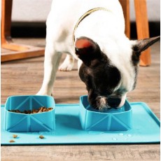애완동물 접이식 식기 휴대용 반려동물 밥그릇 강아지 고양이 외출용 접이식 밥그릇 물그릇