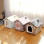 애완동물 하우스 고양이 강아지 분리가능 쿠션하우스 반려동물 집 쿠션