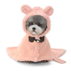 애완동물 망토 담요 강아지옷 애견 숄 곰돌이 후드 케이프 스카프 강아지 고양이 수면잠옷 2color