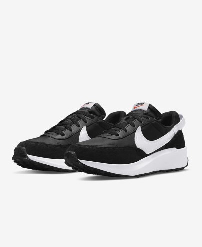 NIKE 나이키 남성 스웨이드 운동화 와플 데뷰 나일론 클래식 스니커즈 남성화 블랙 DH9522-001