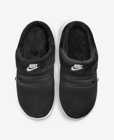 NIKE 나이키 남녀공용 슬리퍼 버로우 털 슬리퍼 겨울슬리퍼 패딩슬리퍼 블랙 방한 슬리퍼 DC1458-001