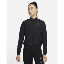 NIKE 나이키 여성 바람막이 자켓 드라이핏 스우시 런 우븐 집업 자켓 블랙 DD4926-010