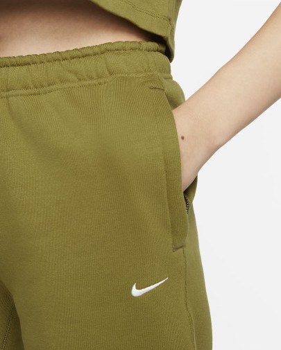 NIKE 나이키 여성 트레이닝 바지 랩 솔로 스우시 플리스 팬츠 조거 팬츠 여자 트레이닝복 운동 팬츠 올리브 DA0334-318