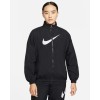 NIKE 나이키 여성 바람막이 에센셜 아노락 우븐 집업 자켓 점퍼 블랙 DM6182-010