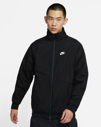 NIKE 나이키 남성 후리스 자켓 빅스우시 양면 리버시블 집업 뽀글이 플리스 점퍼 자켓 블랙 BQ6546-011