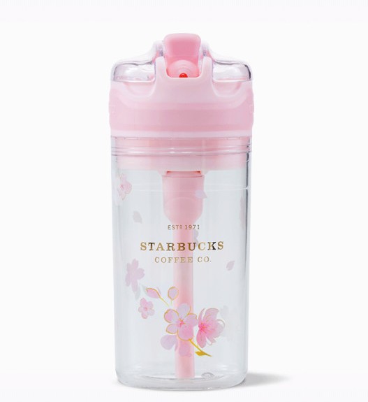 스타벅스 벚꽃MD 빨대컵 콘티고 간식보관 뚜껑 플라스틱 빨대컵 500ml 스벅 텀블러 스벅MD