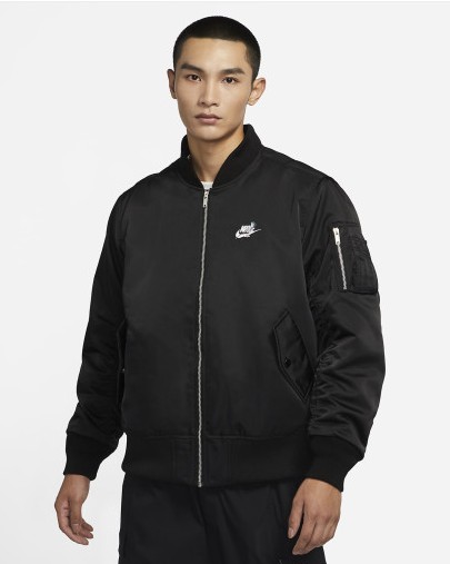 NIKE 나이키 남성 항공 점퍼 써마핏 펑크 그래픽 봄버 자켓 캐주얼 바람막이 블랙 DD6506-010