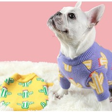 강아지 선인장니트 애완견 귀여운니트 반려동물 스웨터 애완동물 의류 강아지옷