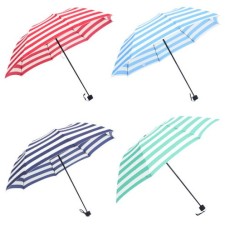 스트라이프 마린 3단 우산 접이식우산 양산 미니우산 줄무늬 패션 우양산 양우산